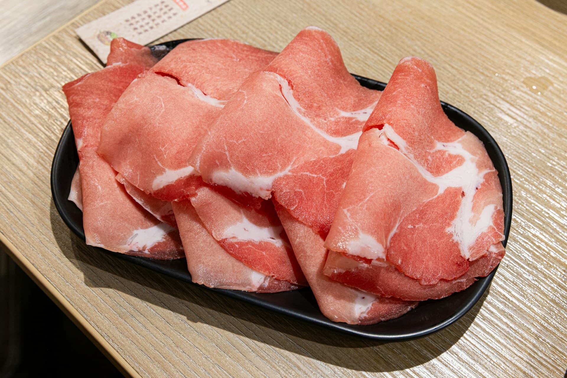 A cut of meat with no human-derived ingredients